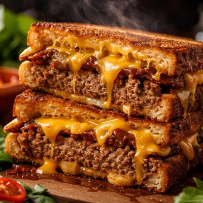 Image of Grilled Cheese Meatloaf Sandwiches