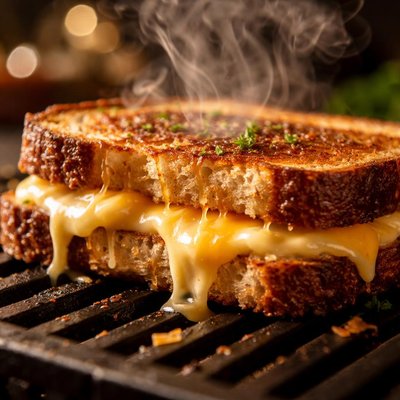 Image of Grilled Cheese on the Grill