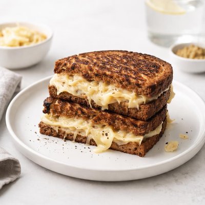 Image of Grilled Cheese Sandwich with Sauerkraut on Rye Recipe
