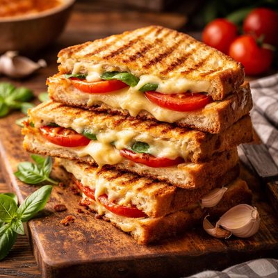 Image of Grilled Cheese Tomato Panini