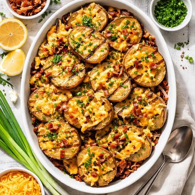 Image of Grilled Cheesy Potatoes