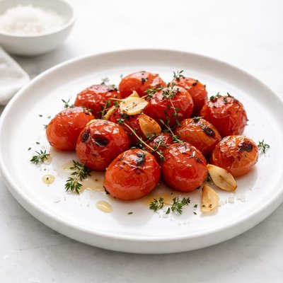 Image of Grilled Cherry Tomatoes with Garlic