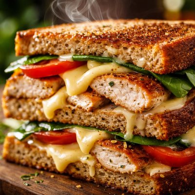 Image of Whole30 Grilled Chicken and Cheese Sandwich