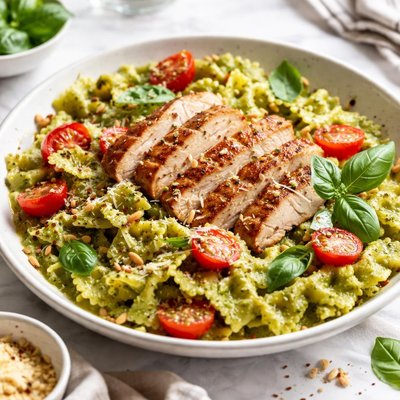 Image of Grilled Chicken and Pesto Farfalle