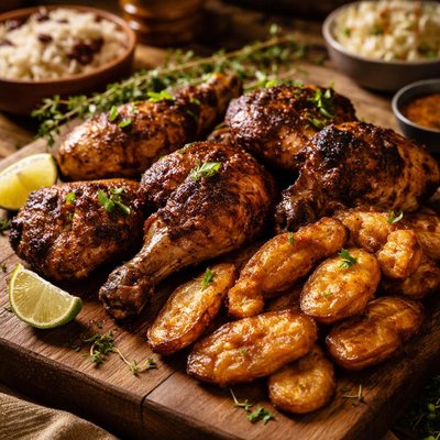 Image of Grilled Chicken and Plantains Jamaican Style