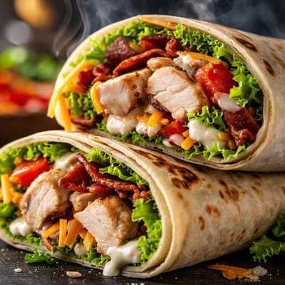 Image of Grilled Chicken Bacon Ranch Wraps