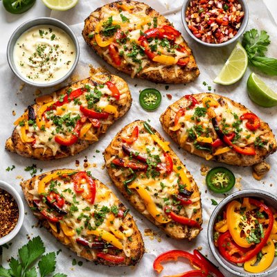 Image of Grilled Chicken Pepper Melts