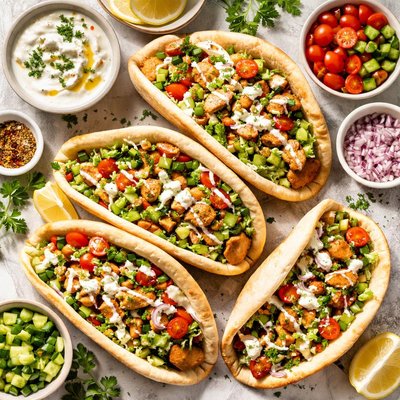 Image of Whole30 Grilled Chicken Pita