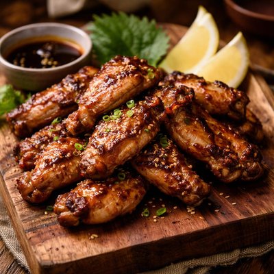 Image of Grilled Chicken Wings Japanese Style