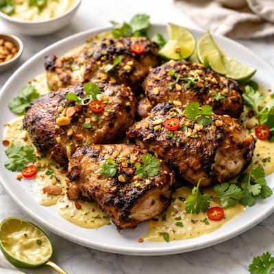 Image of Grilled Chicken with Curried Yogurt