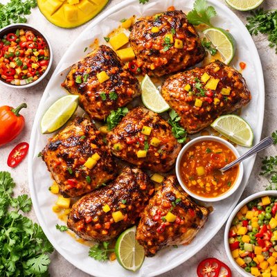 Image of Grilled Chicken with Mango Habanero Glaze