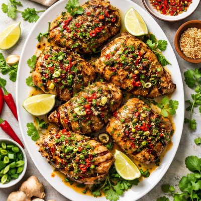 Image of Grilled Chicken with Thai Spiced Oil