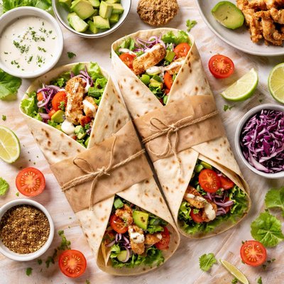 Image of Wrap de Pollo a la Parrilla sin Soya