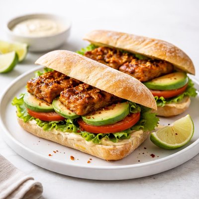 Image of Grilled Chili Lime Tempeh Sandwiches