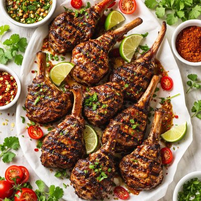 Image of Grilled Chili Rubbed Lamb Chops