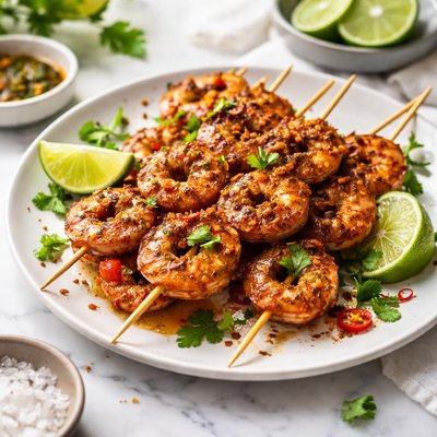 Image of Grilled Chili Shrimp Skewers