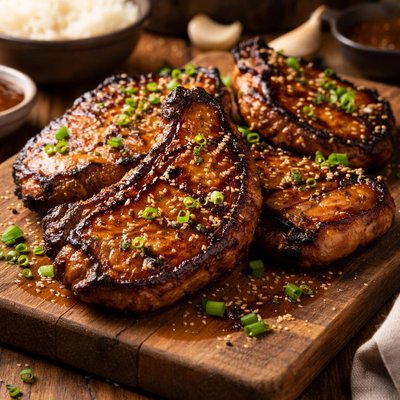 Image of Grilled Chinese Pork Chops
