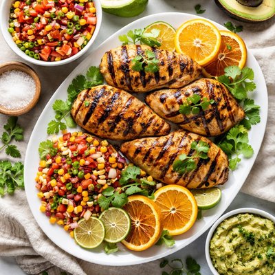 Image of Grilled Citrus Chicken with Fresh Salsa