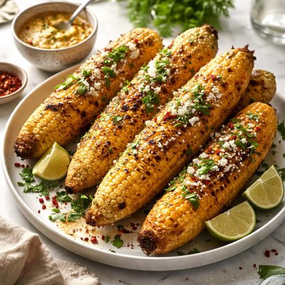 Image of Grilled Corn with Chili Lime Butter