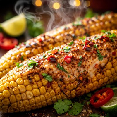 Image of Grilled Corn with Spicy Chili Butter