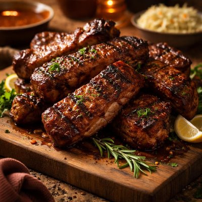 Image of Grilled Country Style Pork Ribs