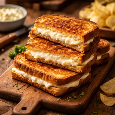 Image of Grilled Creamy Cream Cheese Sandwiches