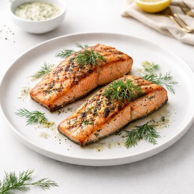 Image of Grilled Dilled Salmon Fillets
