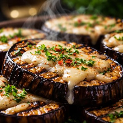Image of Whole30 Grilled Eggplant with Cheese