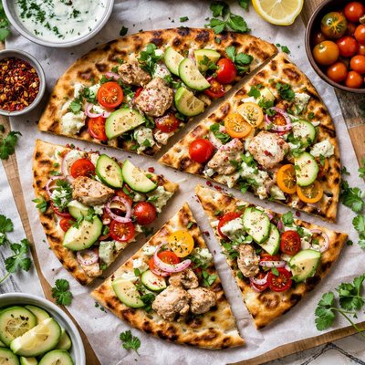 Image of Whole30 Grilled Flatbread