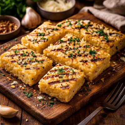 Image of Grilled Garlic Cheese Grits