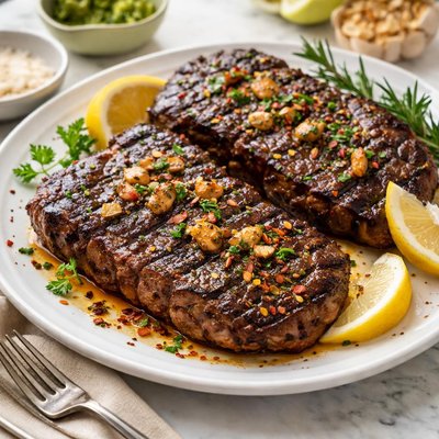 Image of Grilled Garlic Marinated Steaks
