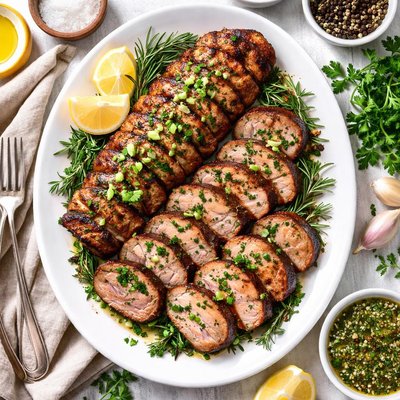 Image of Grilled Garlic Pork Tenderloin