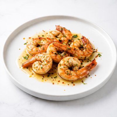 Image of Grilled Garlic Shrimp with Saffron