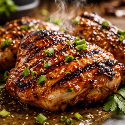 Image of Grilled Ginger Glazed Chicken