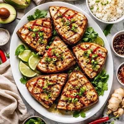 Image of Grilled Ginger Swordfish Steaks