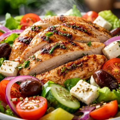 Image of Grilled Greek Chicken Salad