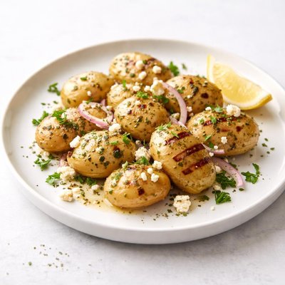 Image of Grilled Greek New Potatoes