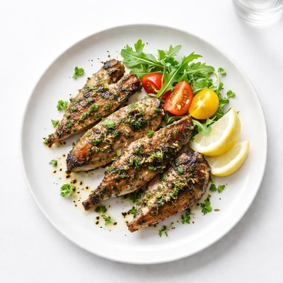 Image of Grilled Guinea Fowl with Herb Marinade