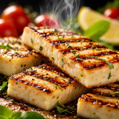 Image of Whole30 Grilled Halloumi