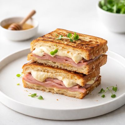 Image of Grilled Ham and Brie Sandwiches