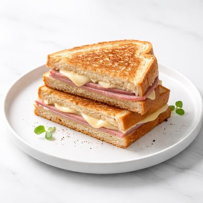 Image of Vegetarian Grilled Ham and Cheese Sandwich