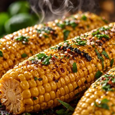 Image of Grilled Herbed Corn on the Cob
