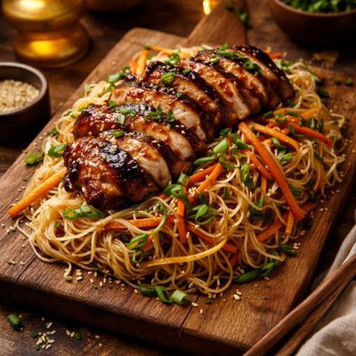 Image of Grilled Hoisin Chicken with Mai Fun