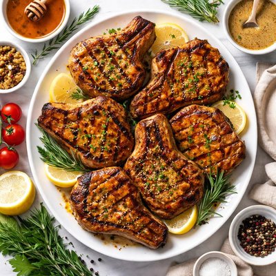 Image of Grilled Honey Mustard Chops
