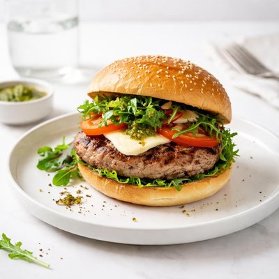 Image of Grilled Italian Pork Burger