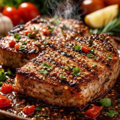Image of Grilled Italian Pork Chops