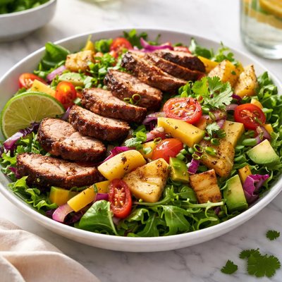 Image of Grilled Jamaican Pork Tenderloin Salad