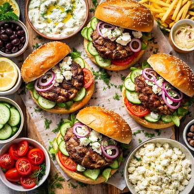 Image of Grilled Lamb Burgers