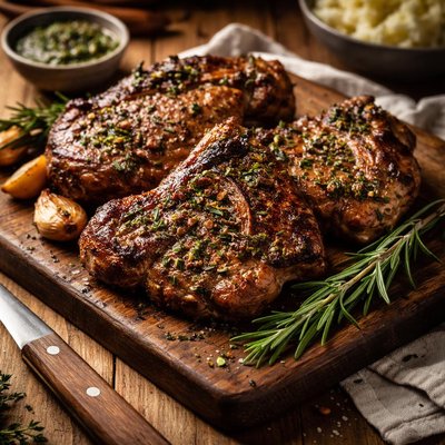 Image of Grilled Lamb Shoulder Chops