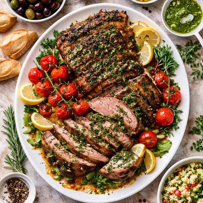Image of Grilled Lamb Shoulder Provencale